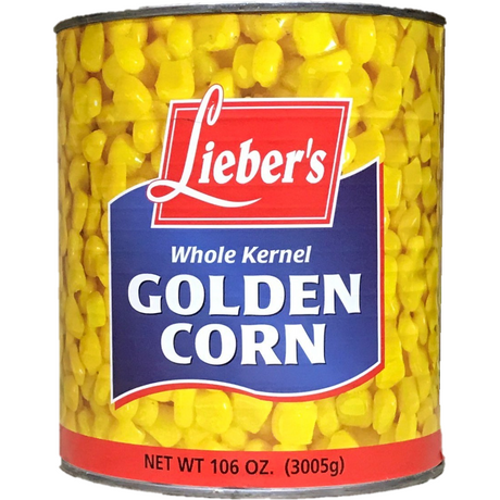 Liebers Whole Kernel Golden Corn 3Kg