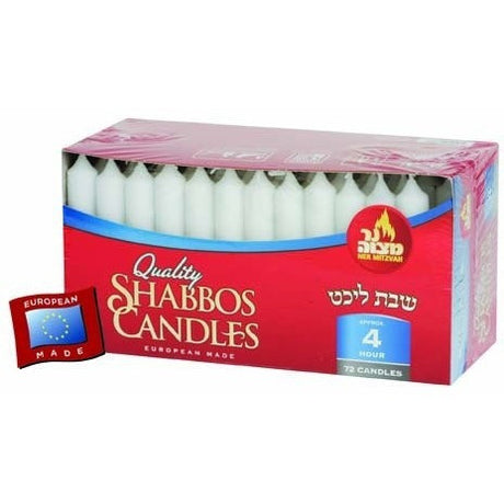 Ner Mitzvah Long Candles 72 Pack