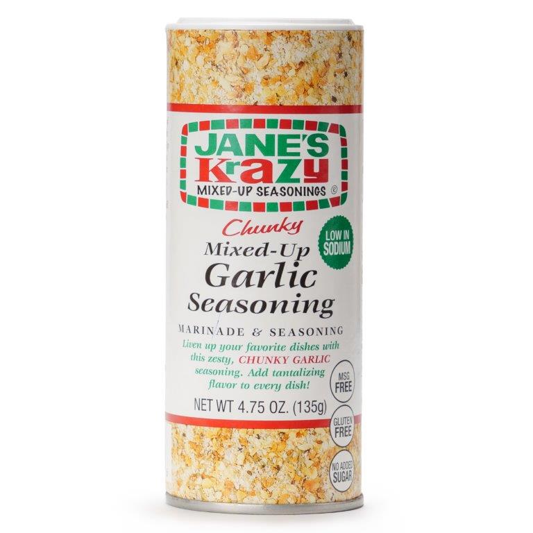 JANES CHUNKY GARLIC SEASONING 135G x 12