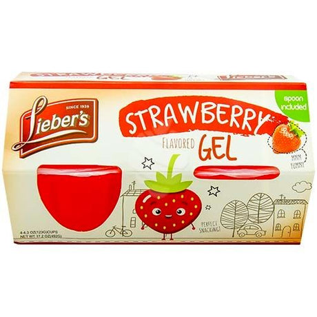 Liebers Strawberry Flav Gel 4X123G