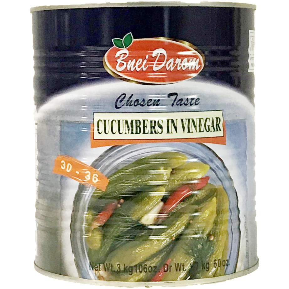 Bnei Darom Cucumbers In Vinegar 3Kg