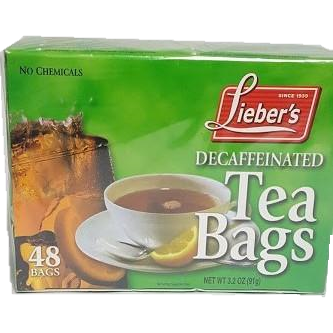 Liebers Tea Bags Decaffeinated 48 Pack