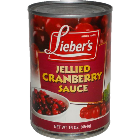 Liebers Jellied Cranberry Sauce 454G