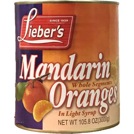 Liebers Mandarin Orange Whole Segments 3Kg