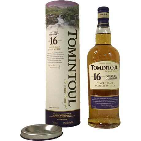 Tomintoul Speyside Glenlivet 16 Years Single Malt Scotch Whiskey 750Ml