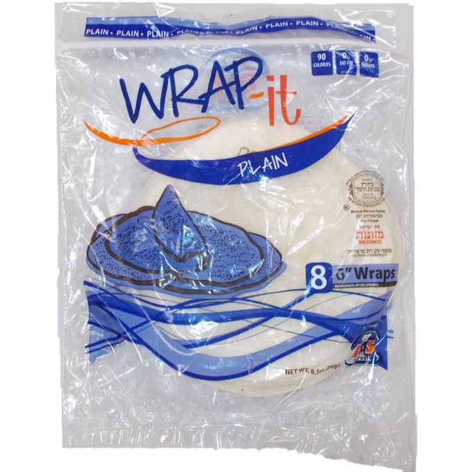 Pas Yisroel Plain Wraps 6'' 8 Pack