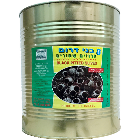 Bnei Darom Olives Black Pitted 8.4Kg
