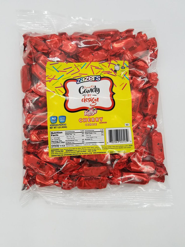 Zazers Foil Taffy (Red) Cherry Flv 454G