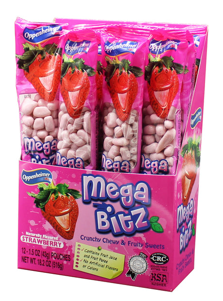 Mega Bitz Candy Stawberry 43G