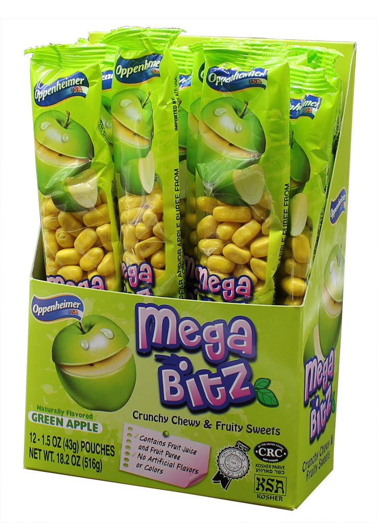 Mega Bitz Candy Green Apple 43G