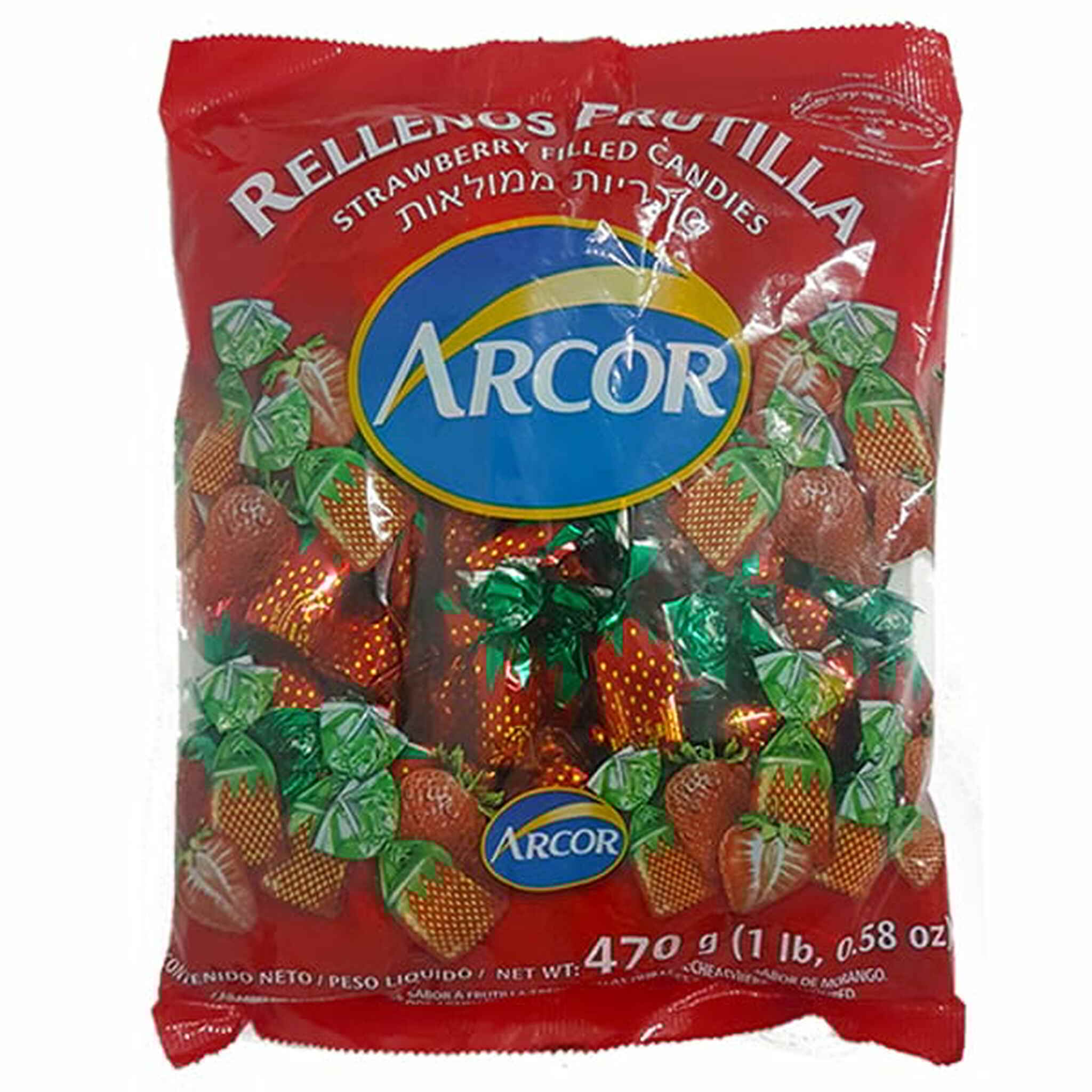 ARCOR STRAWBERRY FILLED CANDIES 470G x 12 | Benedikt Imports