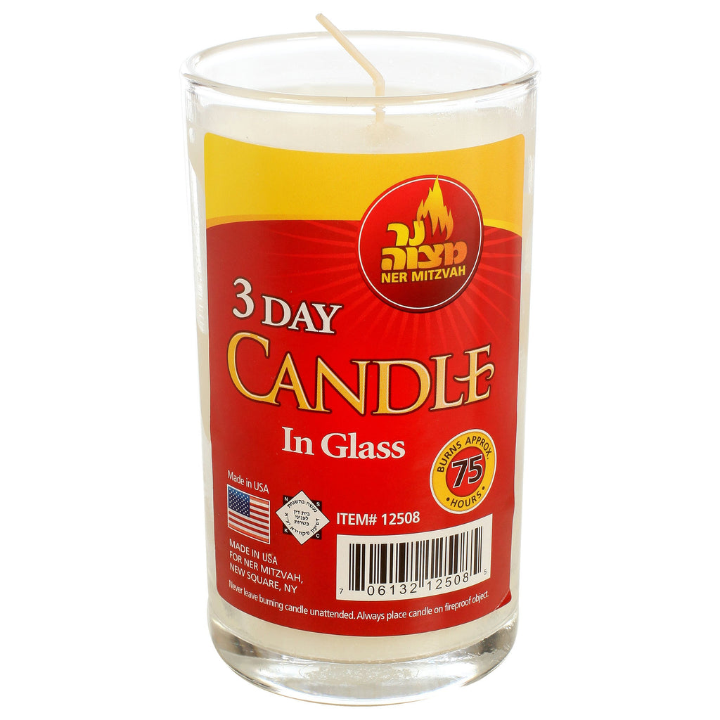 3 DAY CANDLE GLASS x 20