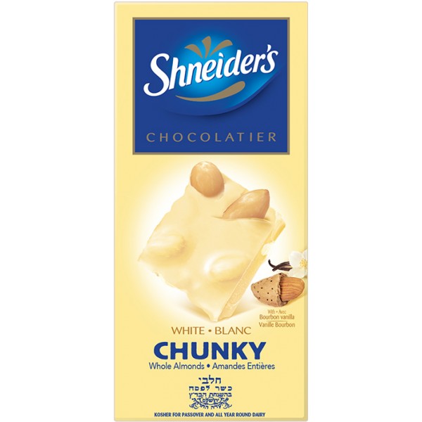 Shneider Chunky White/Almonds 180G