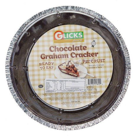 GLICKS CHOCOLATE GRAHAM CRACKER PIECRUST x 12
