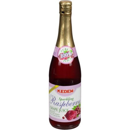 Kedem Sparkling Raspberry Grape Juice 750Ml
