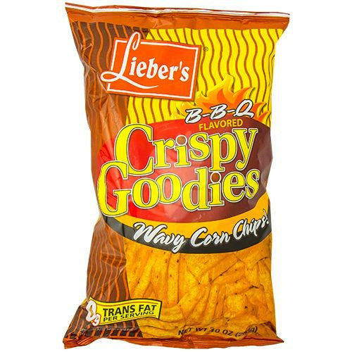 Liebers Crispy Goodies BBQ Wavy Corn Chips 283G