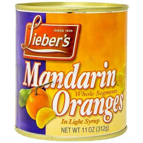 Liebers Mandarin Orange Whole Segments 312G