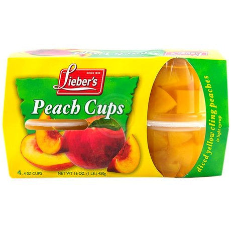Liebers Peach Cups 450G