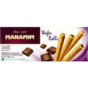 Manamim Wafer Rolls Chocolate 100G