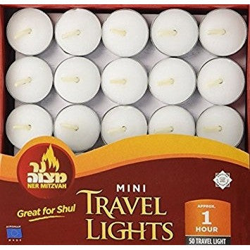 Ner Mitzvah Tealight Candles 5O Pack 1 Hour