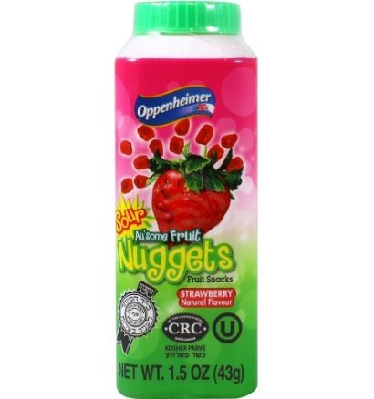 OPPEN FRUIT SOUR JUICE NUGGETS x 12