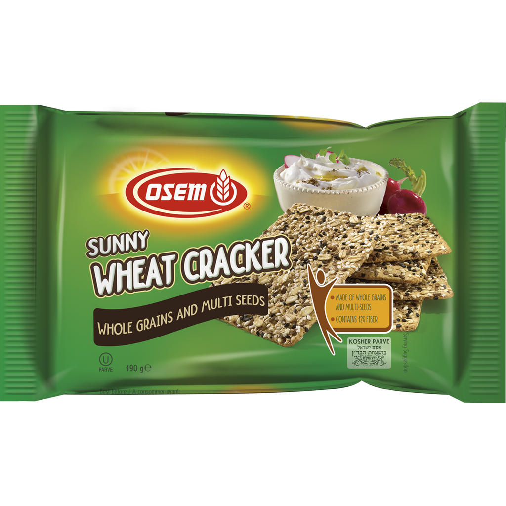 Osem Sunny Wheat Whole Grains And Multi Seeds Cracker 190G