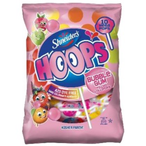 Shneiders Hoop Bubble Gum Lollypops