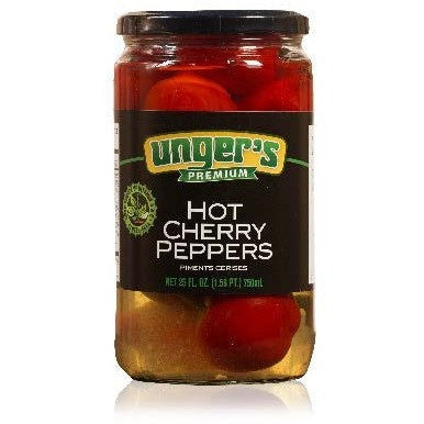 Ungers Hot Cherry Peppers 750Ml