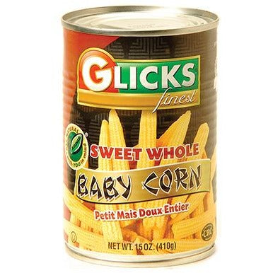 Glicks Whole Baby Corn 425G