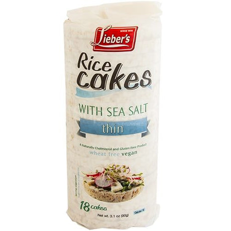 Liebers Rice Thins Sea Salt 90G
