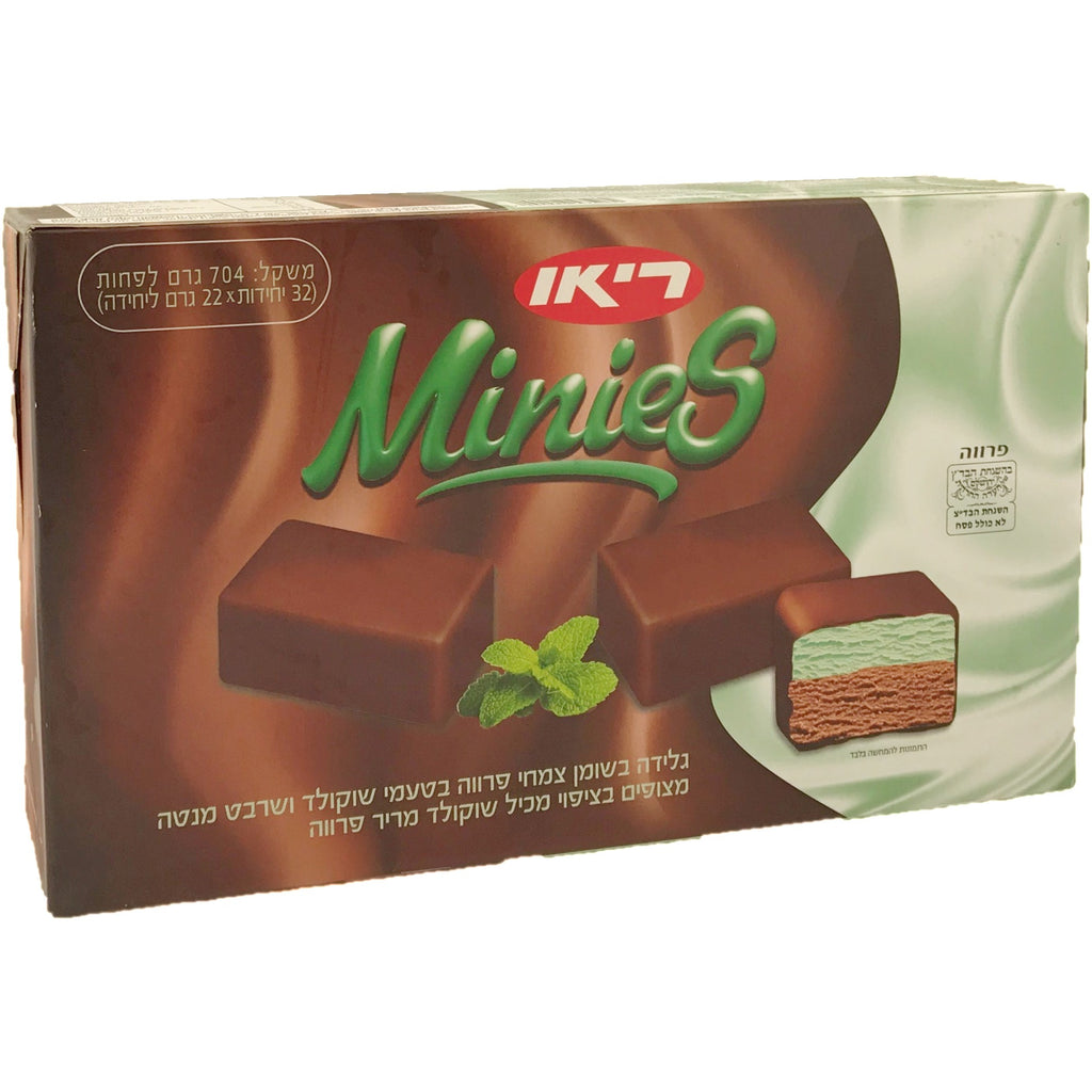 Rio Minies Chocolate Mint Ice Cream Bars 32 Pack 704G