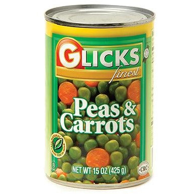 Glicks Peas And Carrots 424G