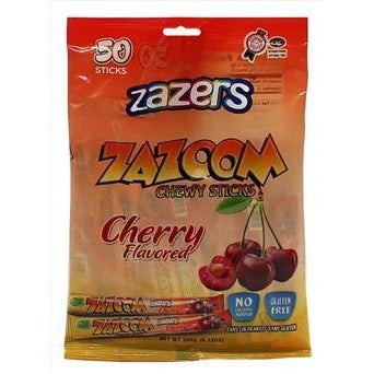 Zaza Zazoom Chewy Sticks Cherry 50 Pcs